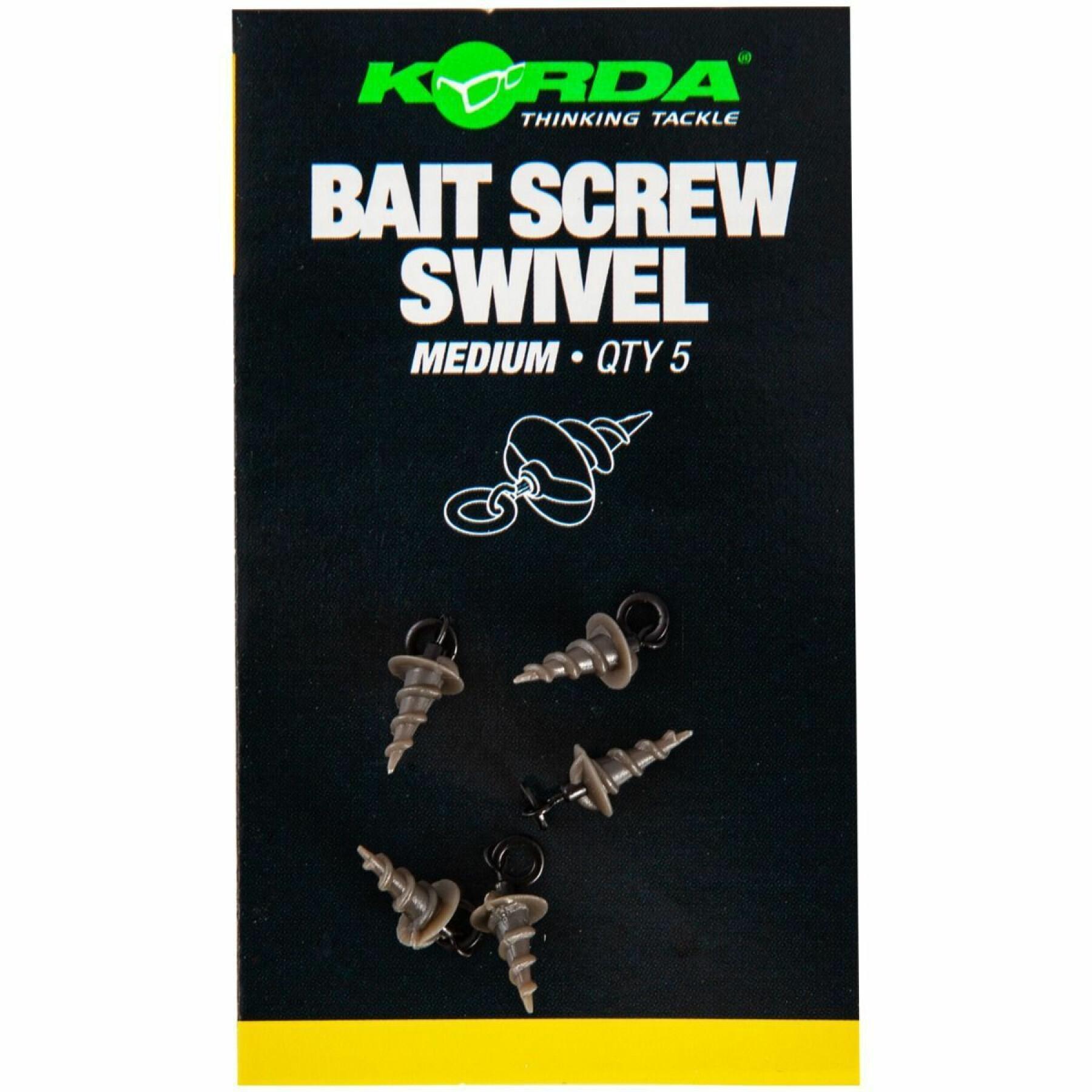 Karpfenwirbel Korda Micro Ring Swivel Bait Screw Medium (5pcs)