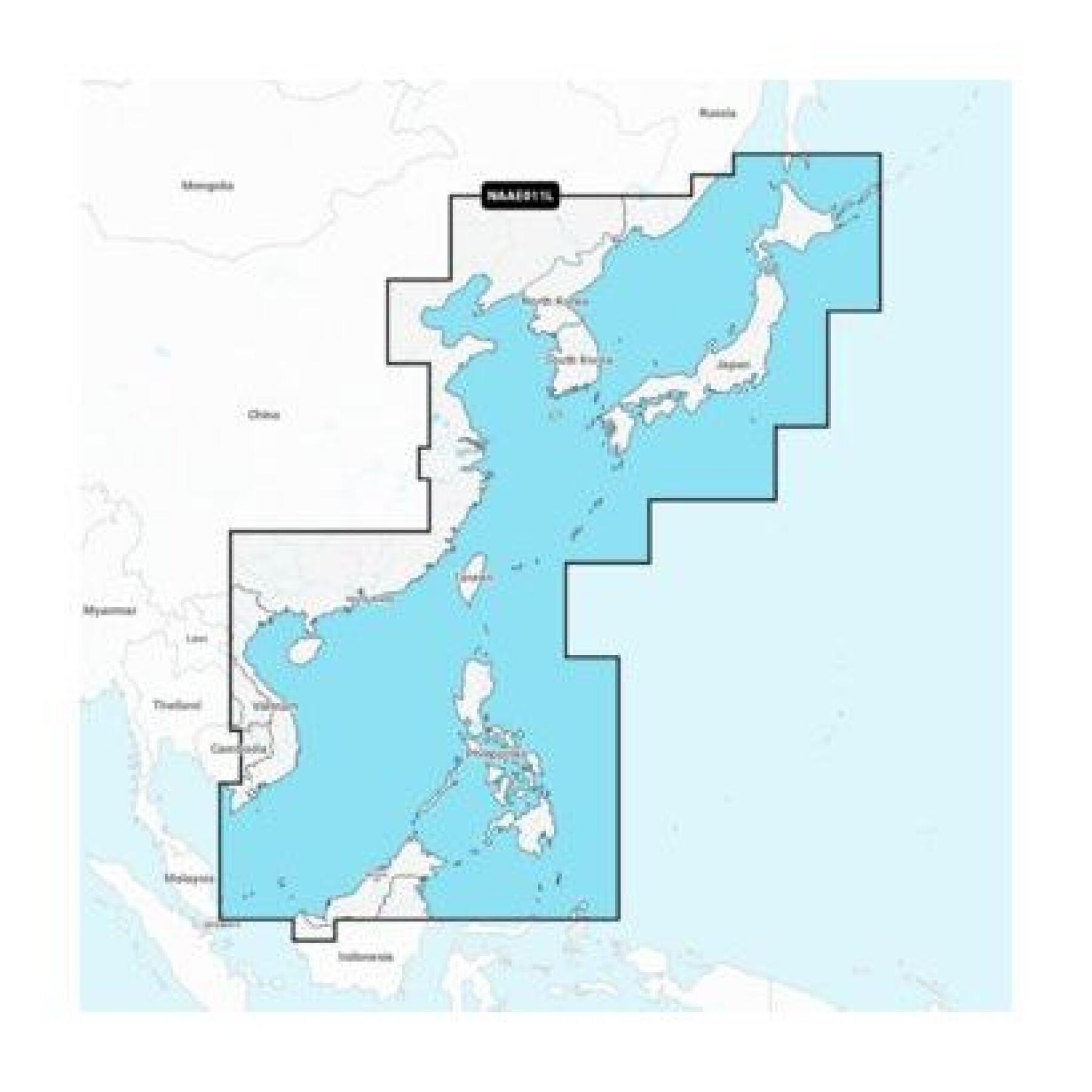 Navigationskarte Meer von chine und japon Navionics SD