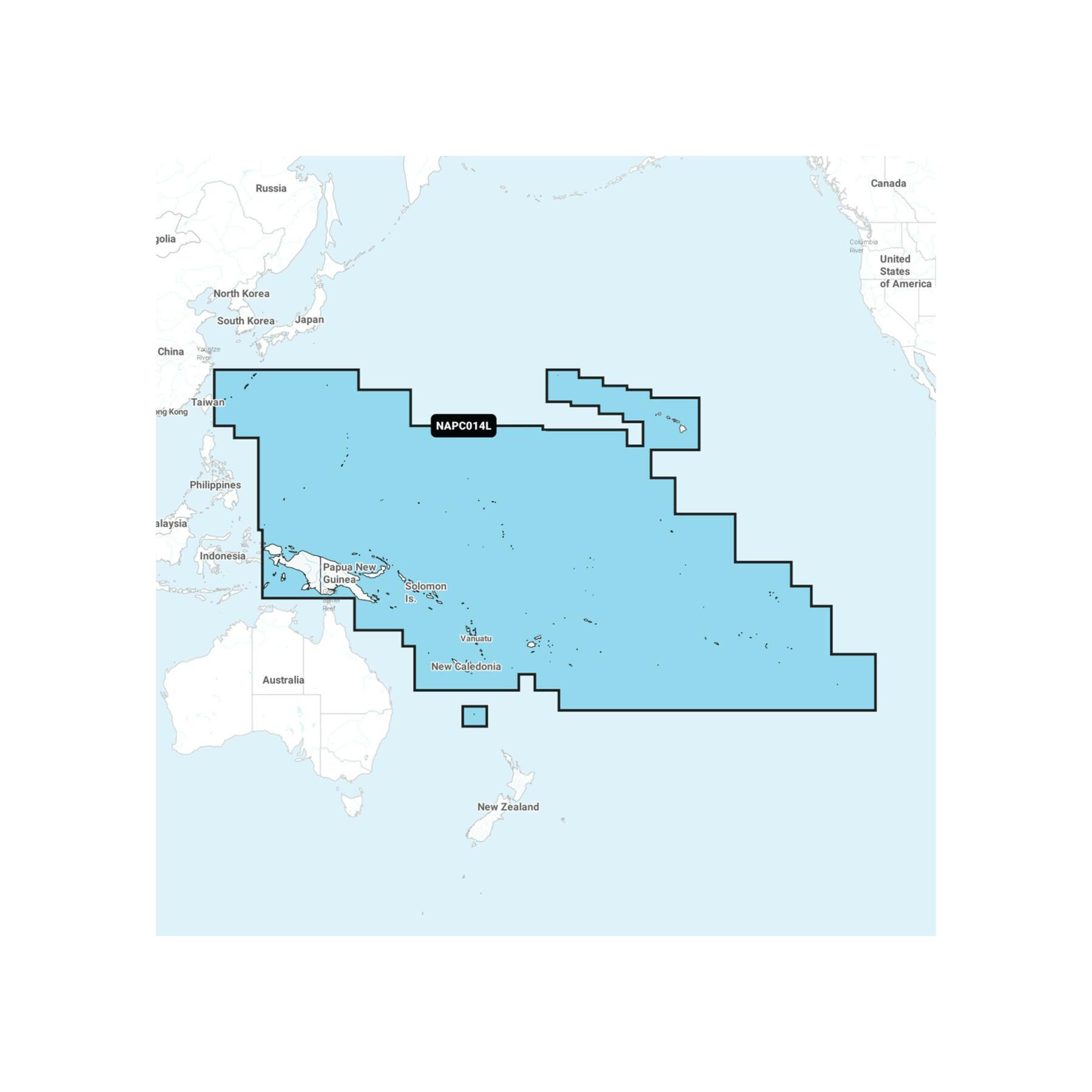 Navigationskarte + large sd - pazifische Inseln Navionics