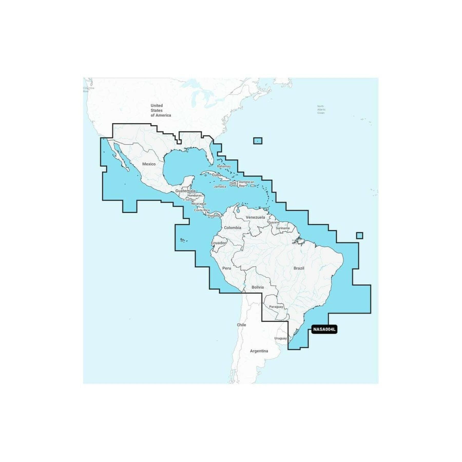 Navigationskarte + large sd - Mexiko - Karibik - Brasilien platinum Navionics