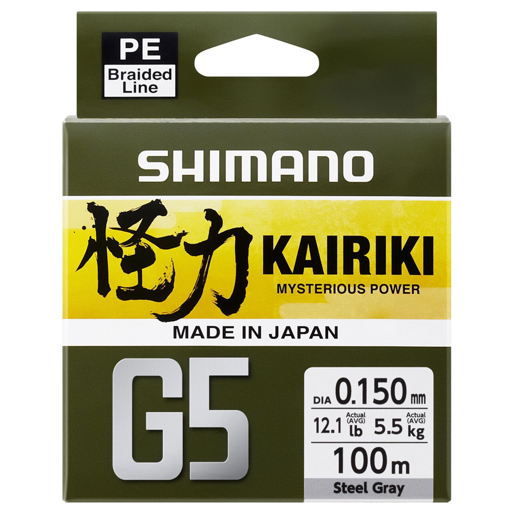 Tresse Shimano Kairiki G5 150 m