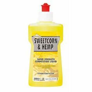 Lockstoff-Flüssigkeit Dynamite Baits XL Sweetcorn / Hemp 250 ml