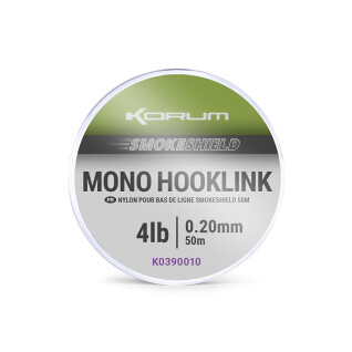 Bindeglied Korum smokeshield mono hooklink 0,30mm 1x5
