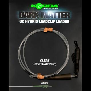Hybrid-Clip Korda Dark Matter Leader 50 cm QC Clear