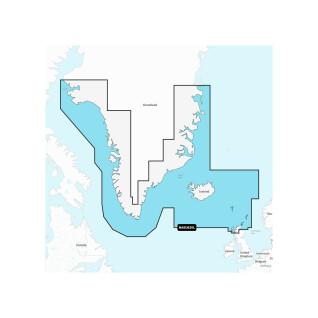 Navigationskarte + large sd - grönland - island Navionics