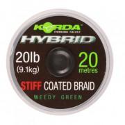 Hybrid steif Korda 20lb (9kg), 20m, Weedy vert